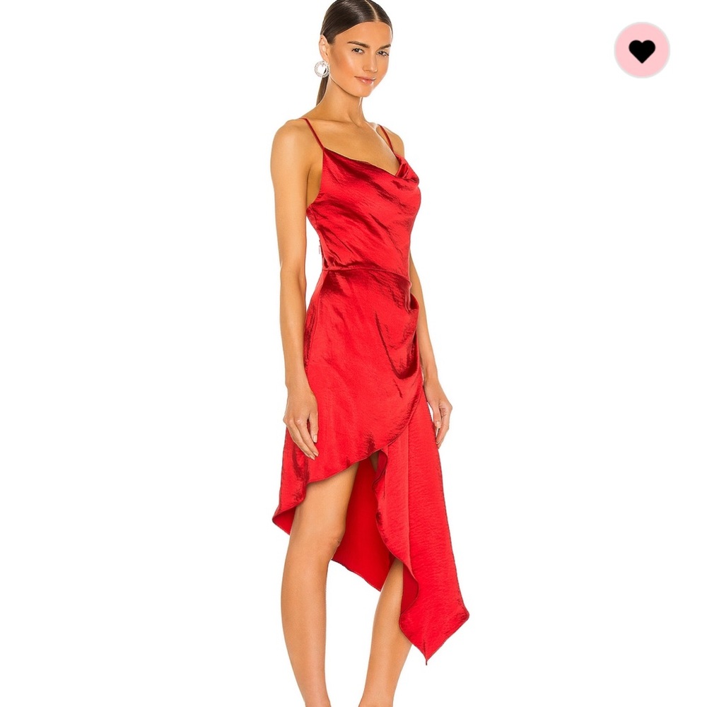 REVOLVE X Elliatt Red Silk Dress size small